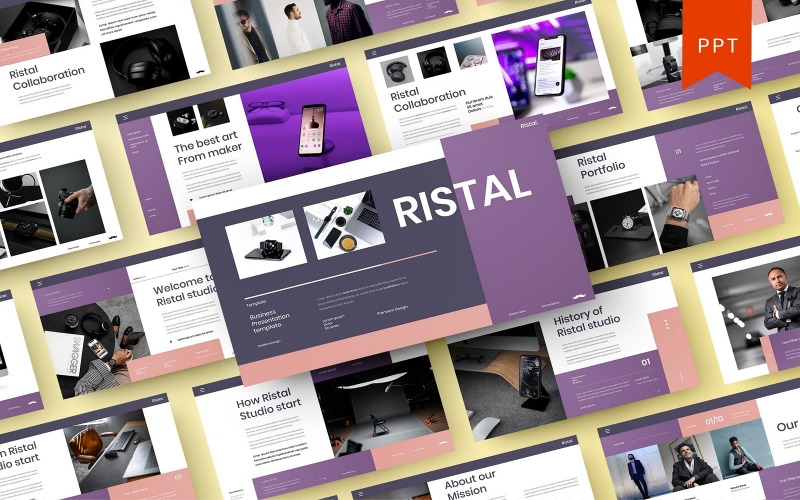 Ristal – Modèle PowerPoint d'entreprise