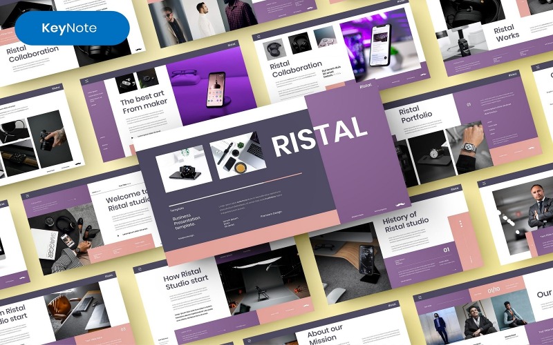 Ristal – Zakelijk Keynote-sjabloon