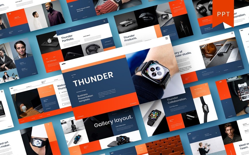 Thunder – Üzleti PowerPoint sablon