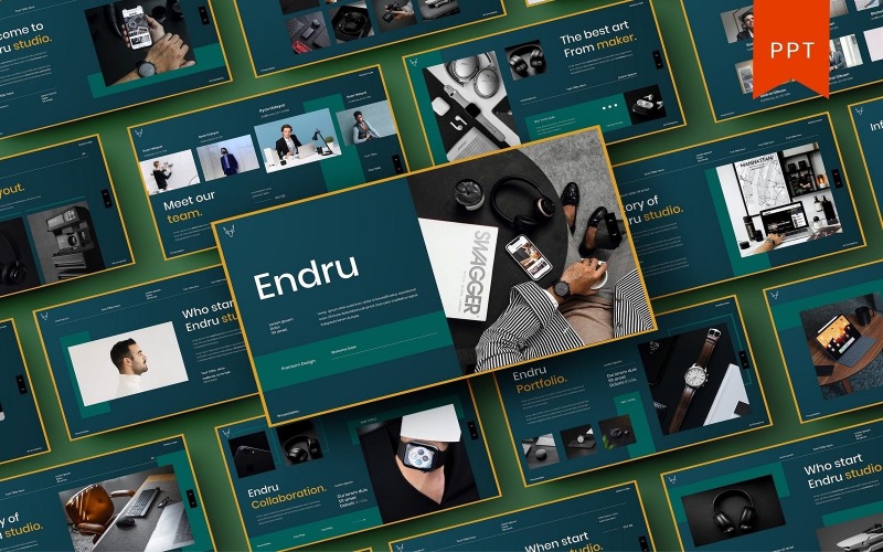Endru – Modelo de PowerPoint de Negócios*