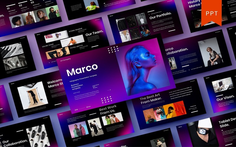 Marco - Sjablonen PowerPoint presentatie