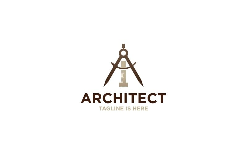 Architectural Compass Logo Template #258537 - TemplateMonster