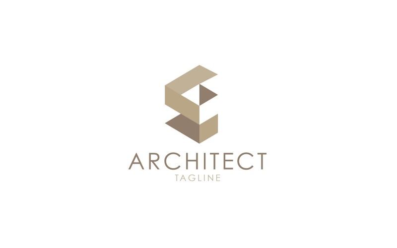 Modello di logo dell'edificio architettonico