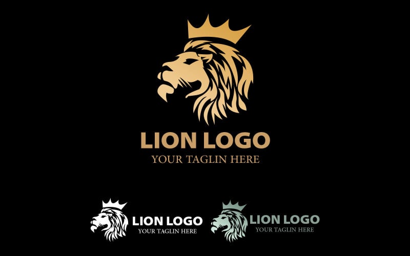 O logotipo do leão L Letra do logotipo do leão