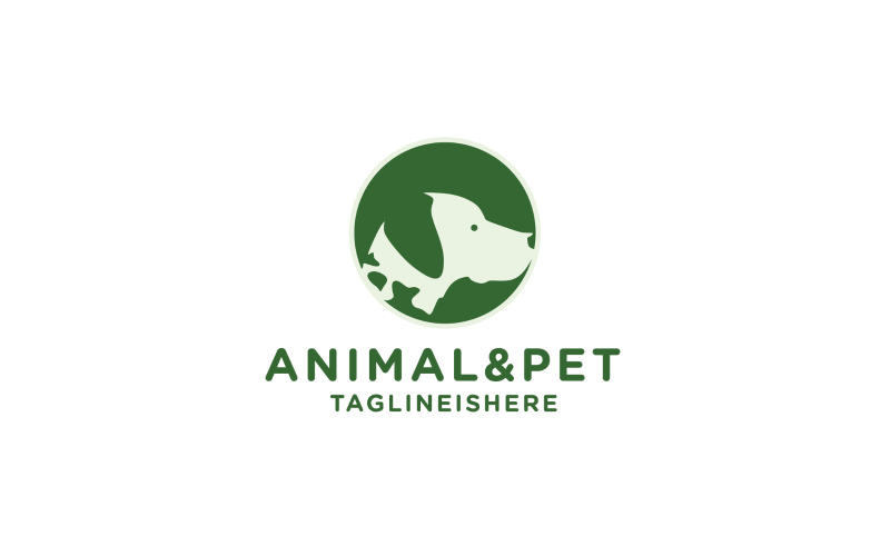 Plantilla de logotipo de animales y mascotas