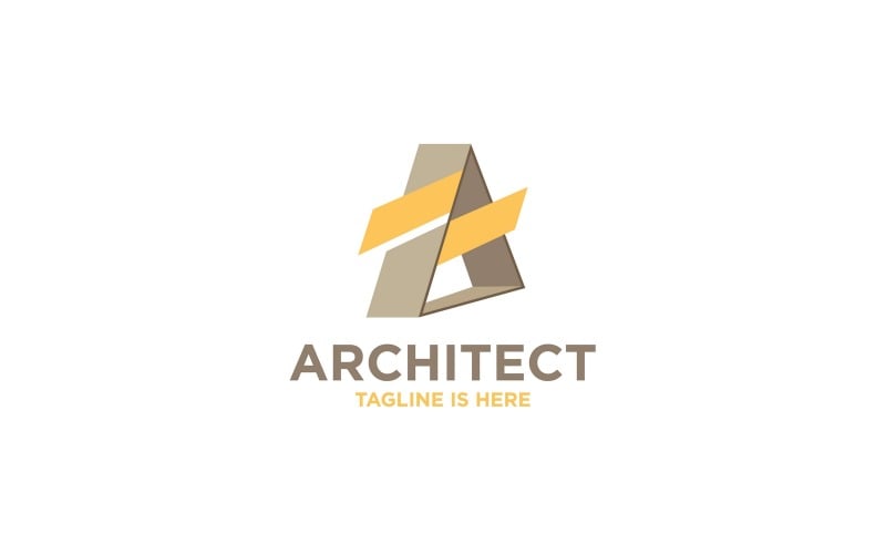 Triangle architectural dernier modèle de logo A