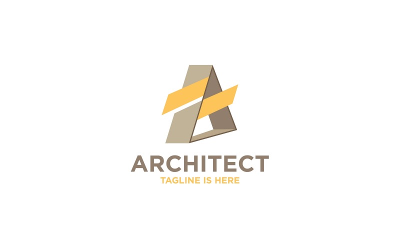 Triangolo architettonico quest'ultimo Un modello di logo