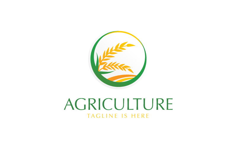 Wheat Agriculture Logo Template #258527 - TemplateMonster