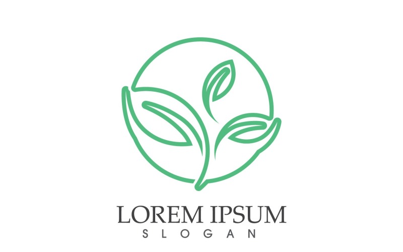 Leaf Green Nature Logo Vector V42