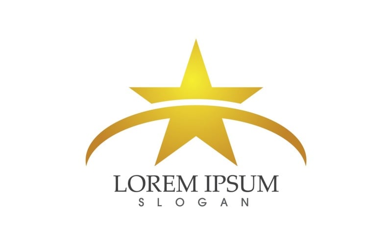 Logotipo de estrela de sucesso Vector V4