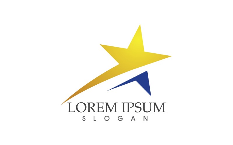 Successo simbolo stella Logo Vector V1