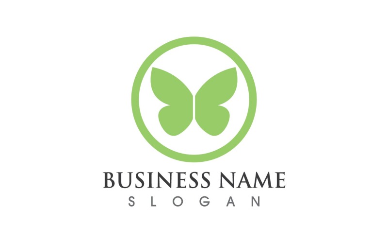 Beauty Butterfly Logo Icon Vector V3