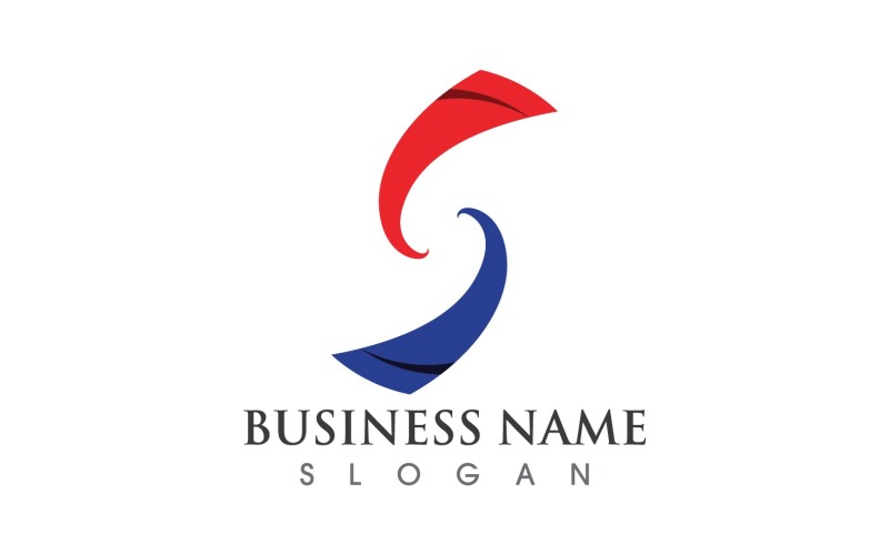 S Symbole Lettre Initiale Logo Vecteur V5