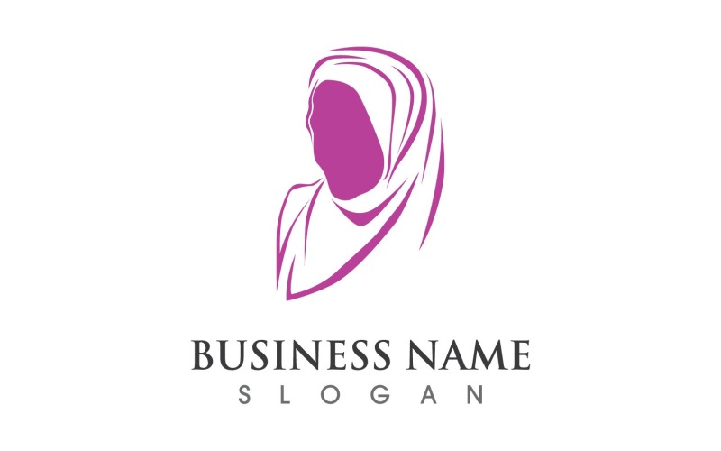 Woman Face Salon Logo Beauthy Logo Vector V3