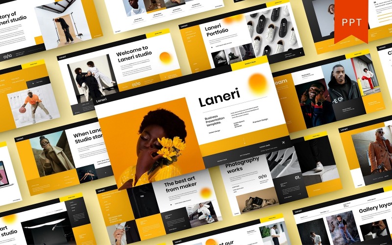 Laneri - Sjablonen PowerPoint presentatie