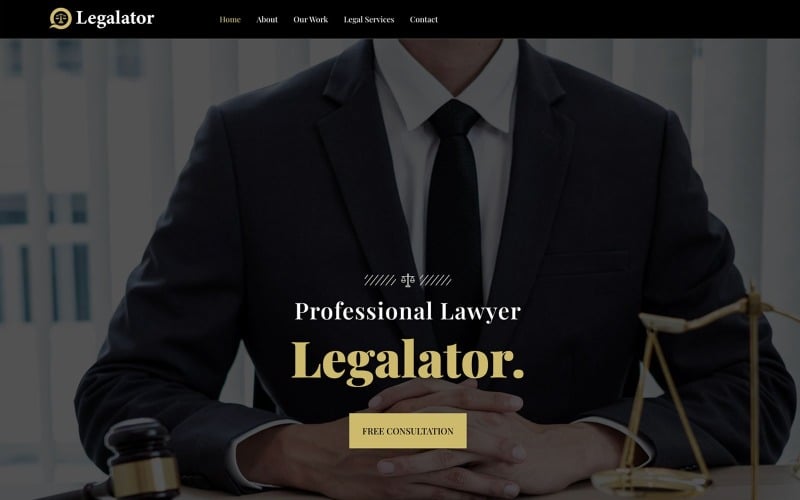Kit di modelli Elementor per avvocato professionista legale