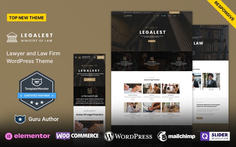 Legalest - 律师和律师事务所 WordPress 主题