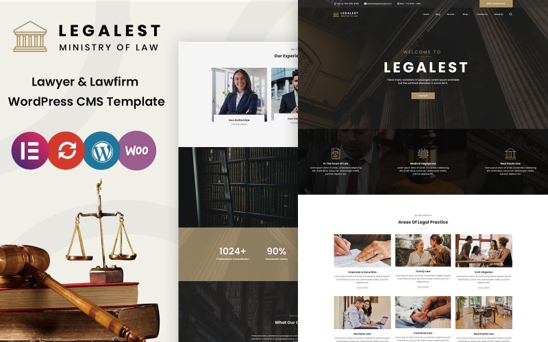 Legalest - тема WordPress для юристов и юридических фирм