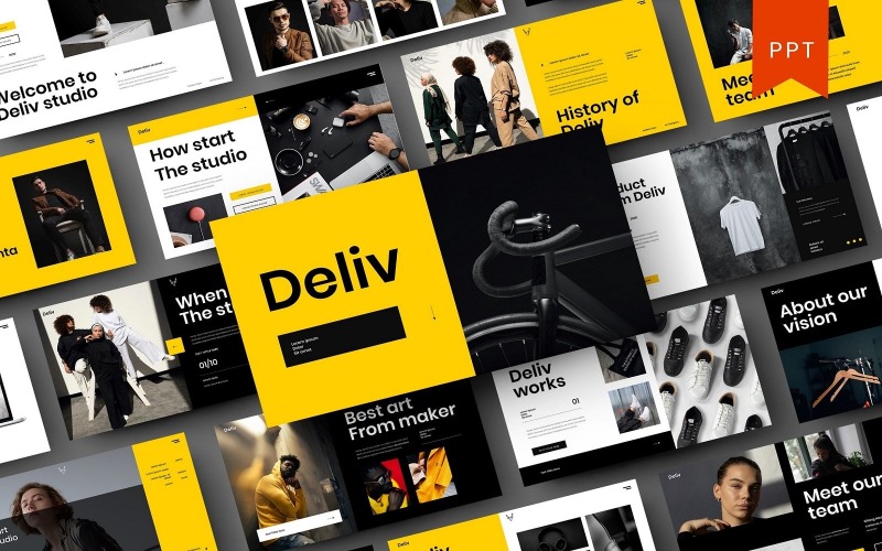 Deliv – PowerPoint-mall för företag