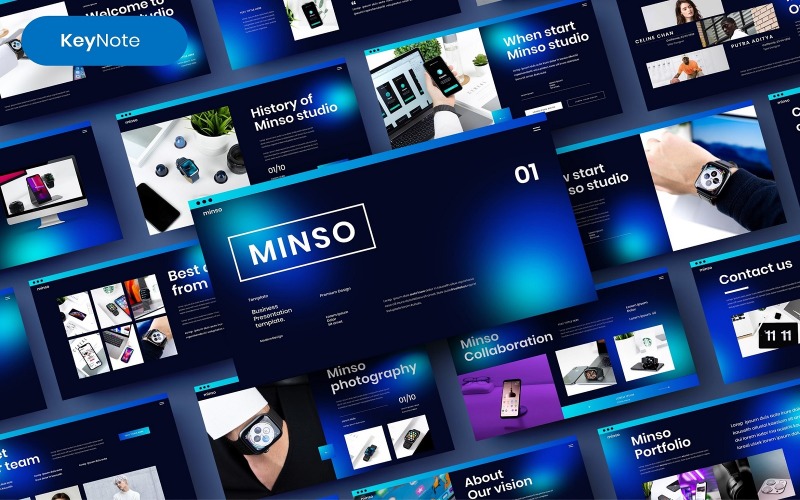 Minso - Plantilla de Keynote empresarial
