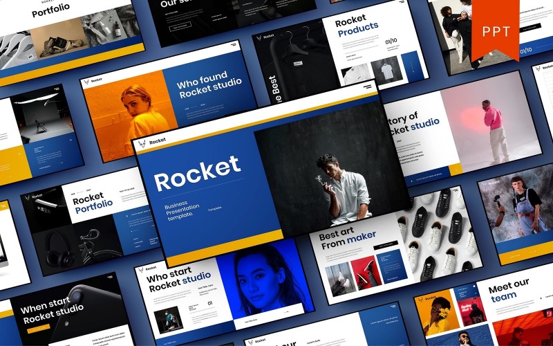 Rocket – šablona Business PowerPoint