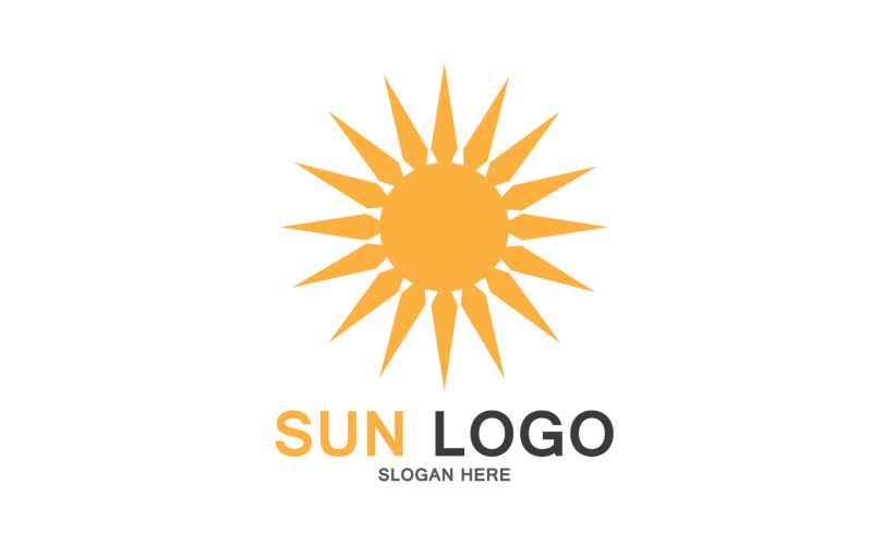 Słońce wektor logo i symbol V5