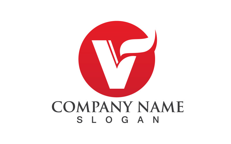 V Business Letter Vector Logo V2