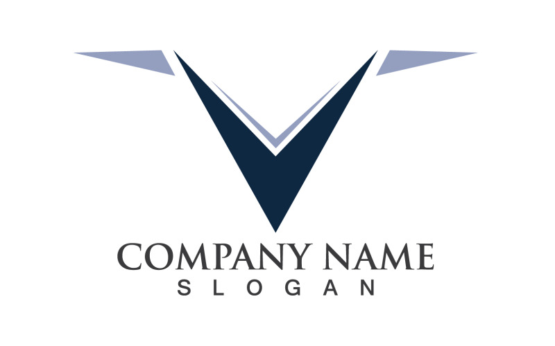 V Business Letter Vector Logo V3