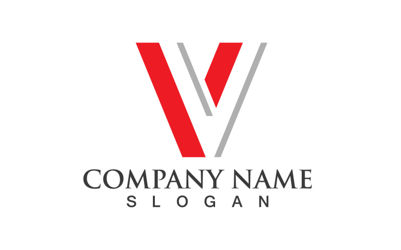 V obchodní dopis vektorové logo V8