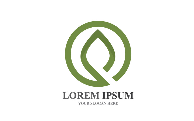 Logo's van Green Tree Leaf Ecology Element Vector V10