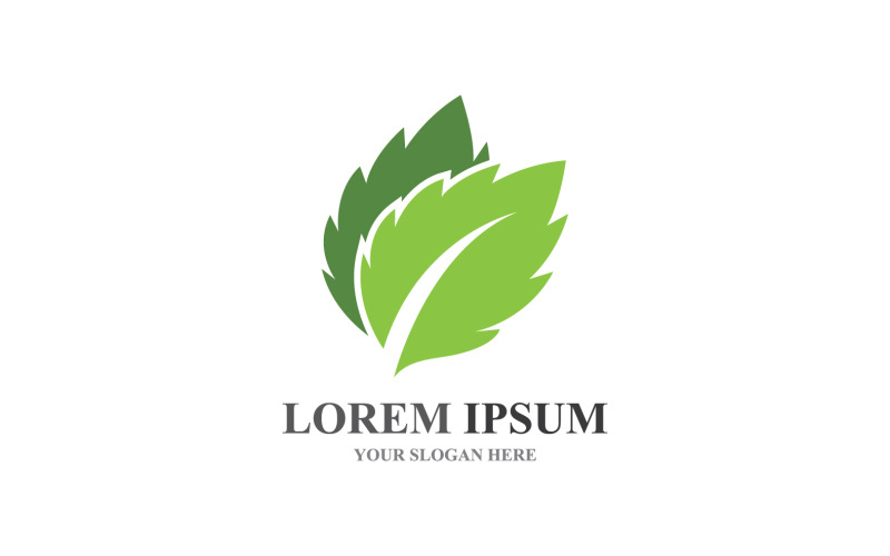 Logos de Green Tree Leaf Ecology Element Vector V1