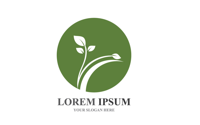 Logos de Green Tree Leaf Ecology Element Vector V20