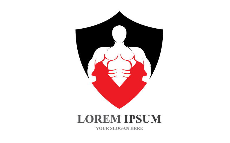 Sport etichetta palestra badge Fitness Logo Design V12
