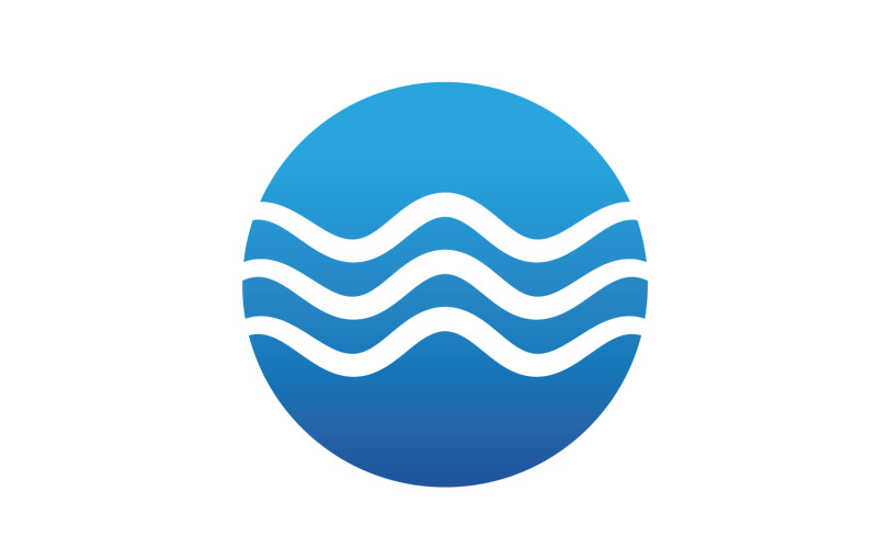 Wave Beach Logo Symbole Szablon Wektor V27