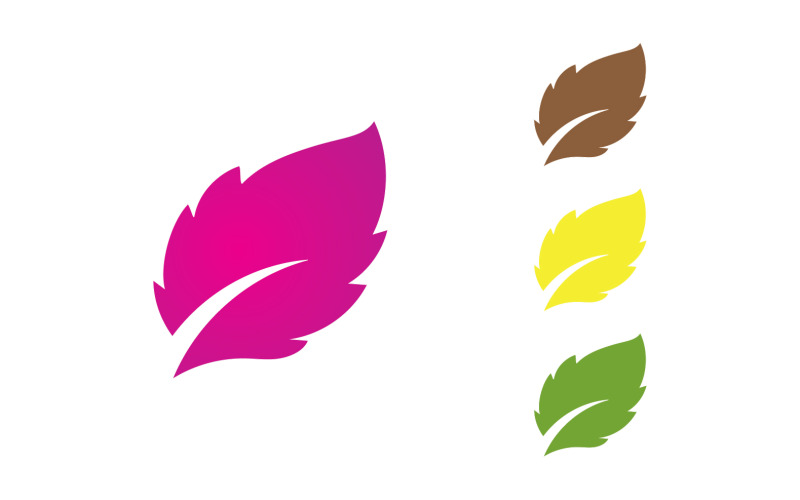 Green Tree Leaf Logo Nature Element Vector V1