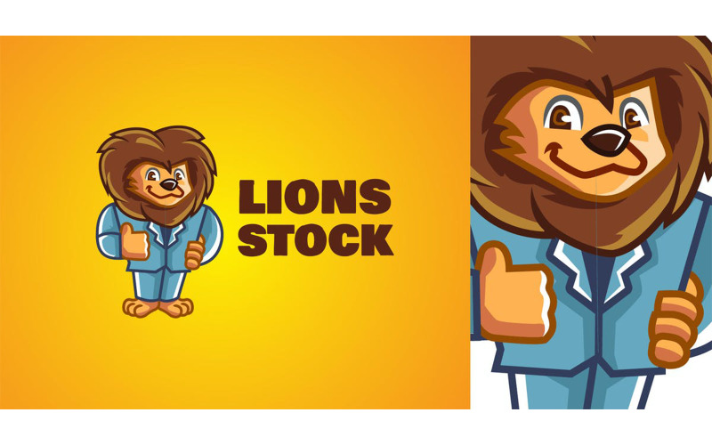 Lion Business - Mascot Logo