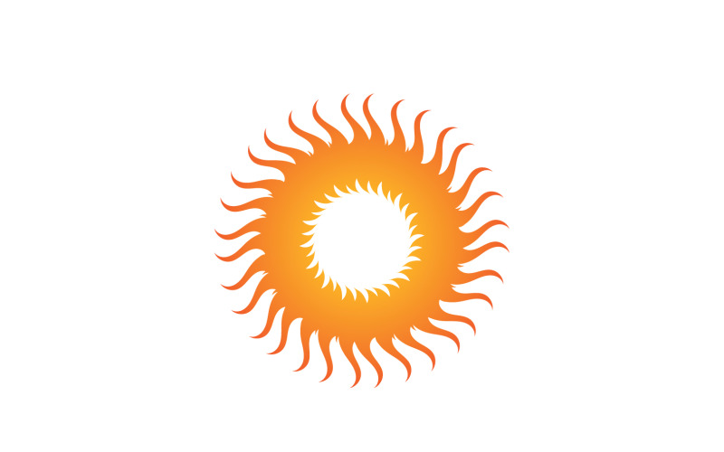 Soleil Logo Vector Icon Template Design V4