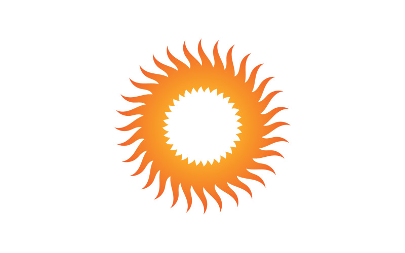 Sun Logo Vektor Ikon Mall Design V1