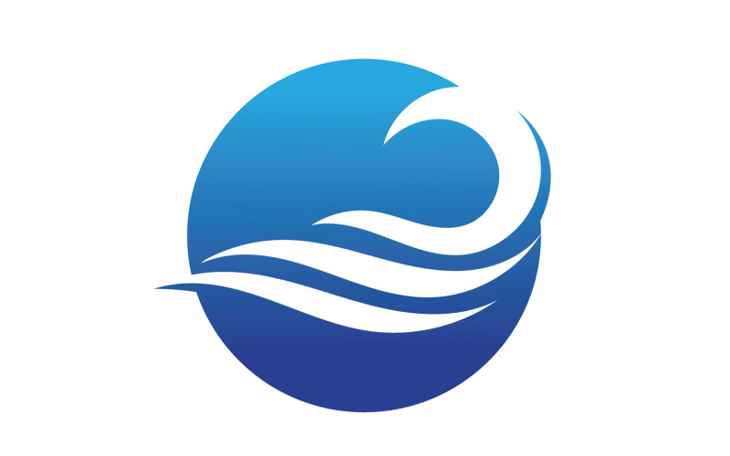 Wave Beach Logo Symboler Vector Mall V33
