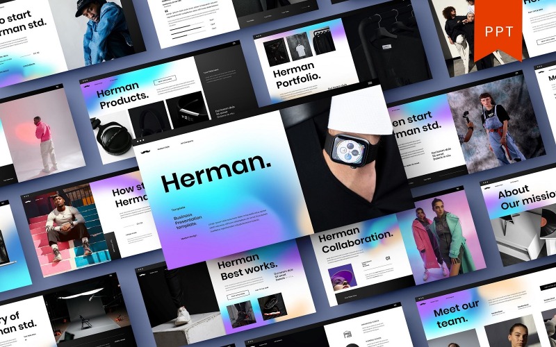 Herman - Sjablonen PowerPoint presentatie