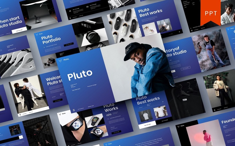 Plutão – Modelo de PowerPoint de Negócios