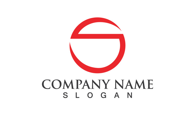 S Počáteční písmeno Logo Vector Design V
