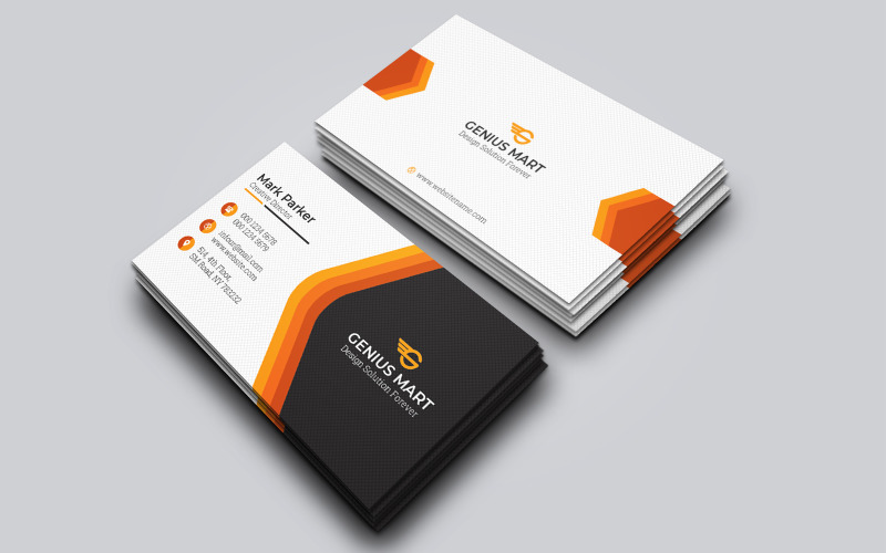 Corporate Business Card Template 45 #258935 - TemplateMonster