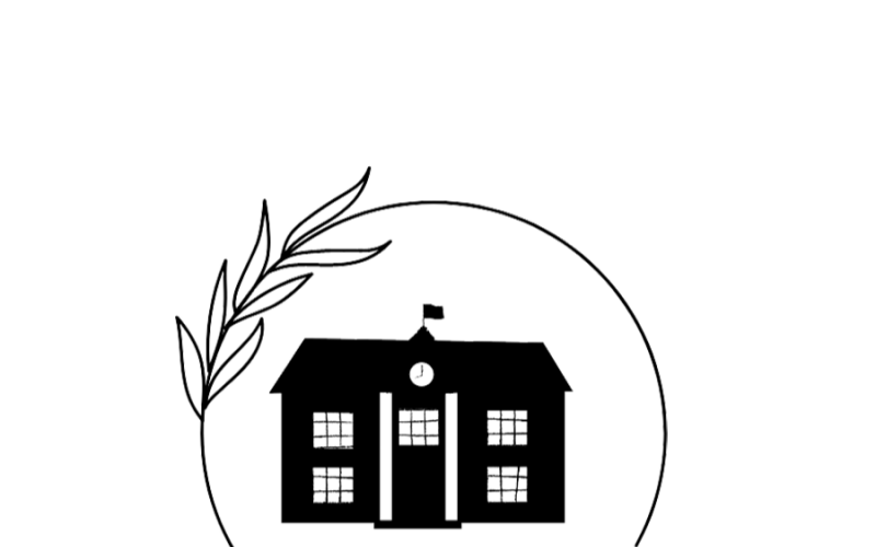 Conception de logo d'éducation pour l'école, le livre, la tenue et la casquette
