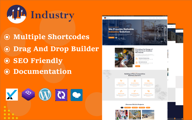 Industry - Tema de WordPress para empresas industriales y de fábricas