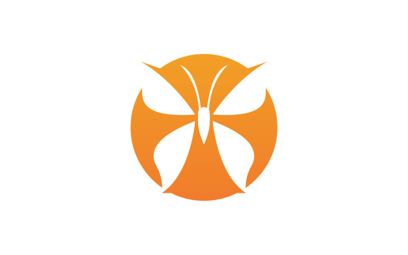 Butterfly Icon Logo Vector Beauty V20