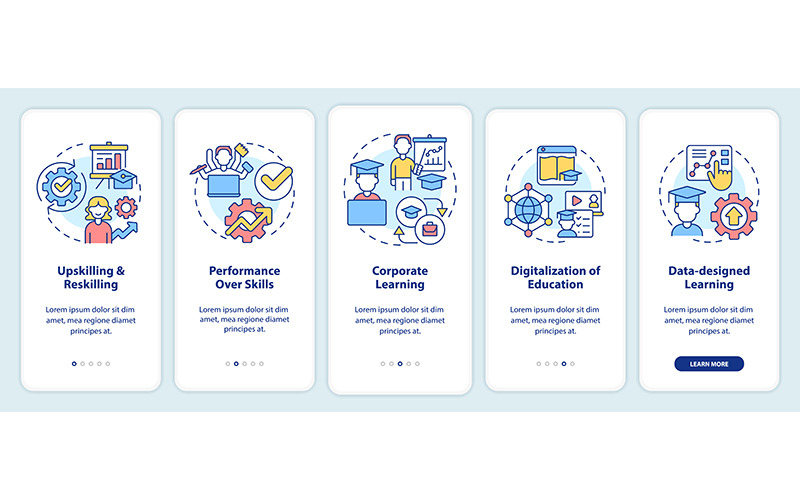 Trendy ve vývoji dovedností Obrazovka registrace mobilní aplikace