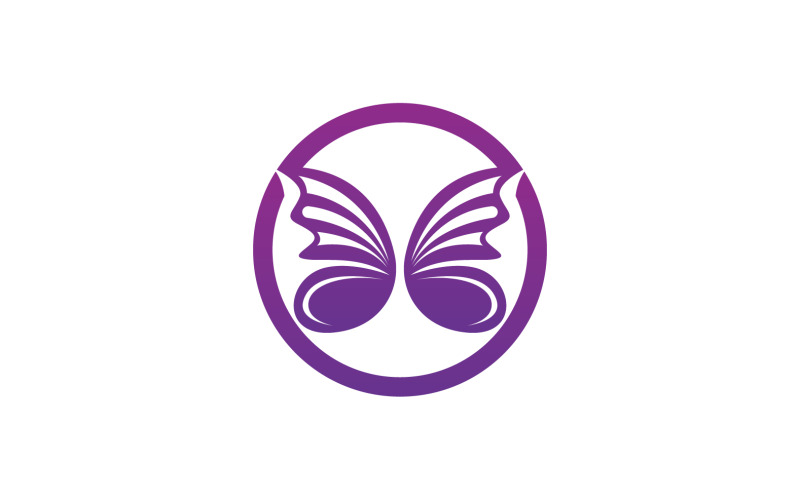 Butterfly Icon Logo Vector Beauty V24