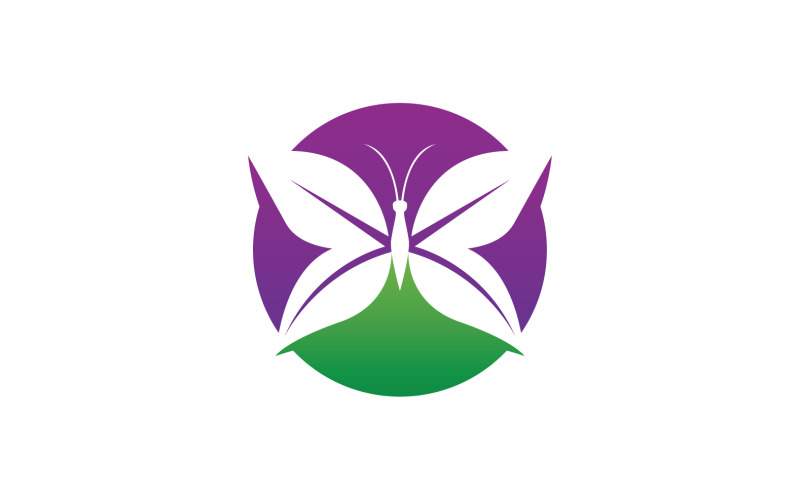 Butterfly Icon Logo Vector Beauty V25
