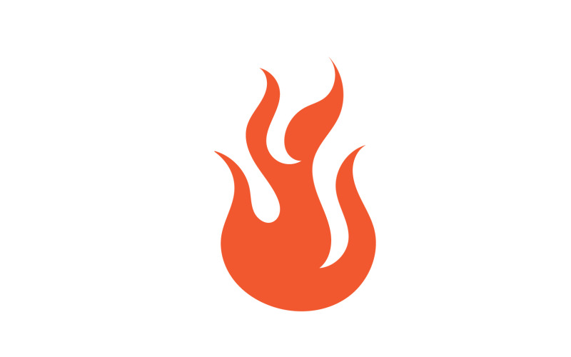 Fiamma Fuoco Logo Icona Simbolo Hot V6